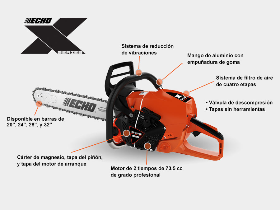 Motosierra Agrícola ECHO CS-7310P-32