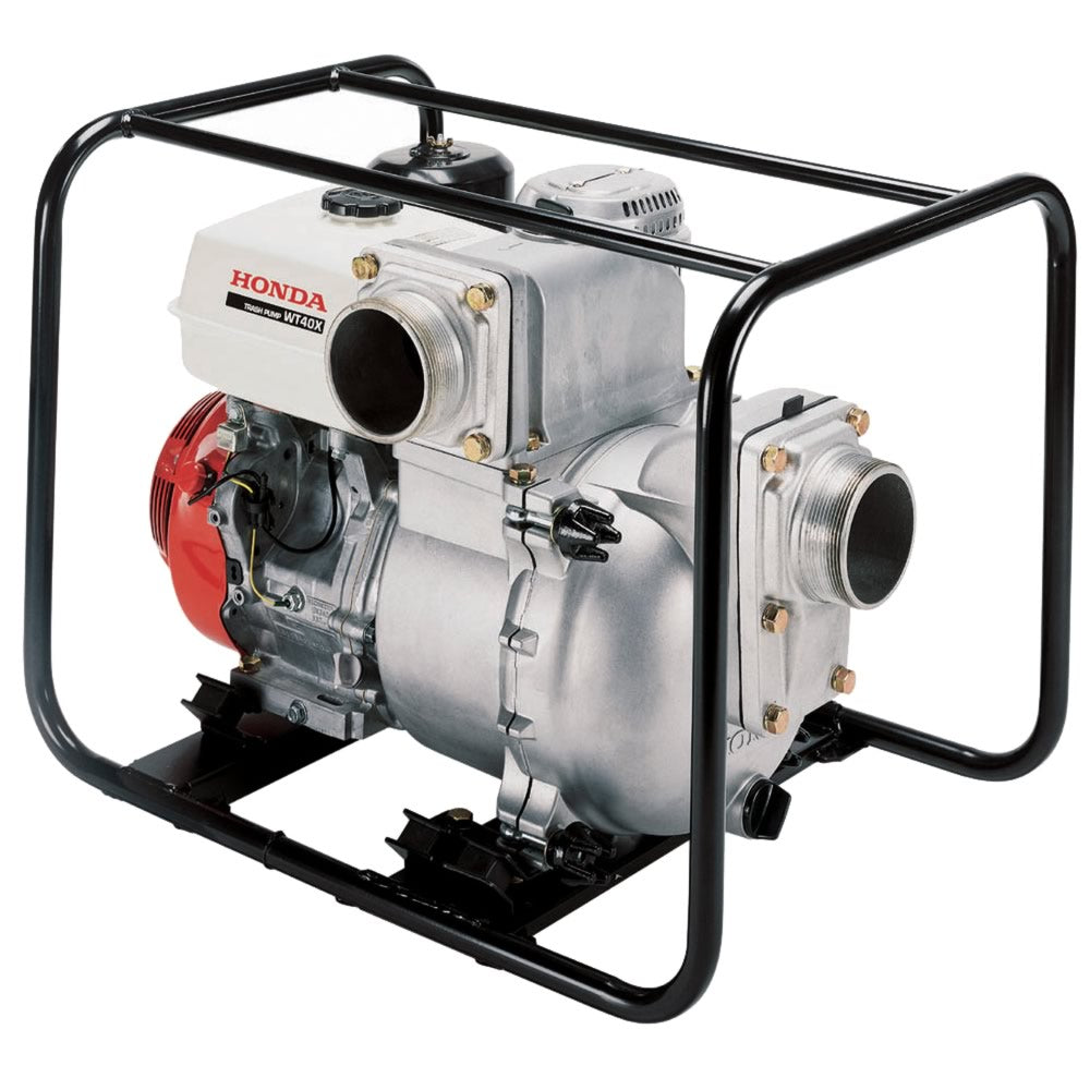 MOTOBOMBA TRAGASÓLIDOS HONDA WT40X – 4"x4", MOTOR GX390, 13HP, 1,650 L/MIN a